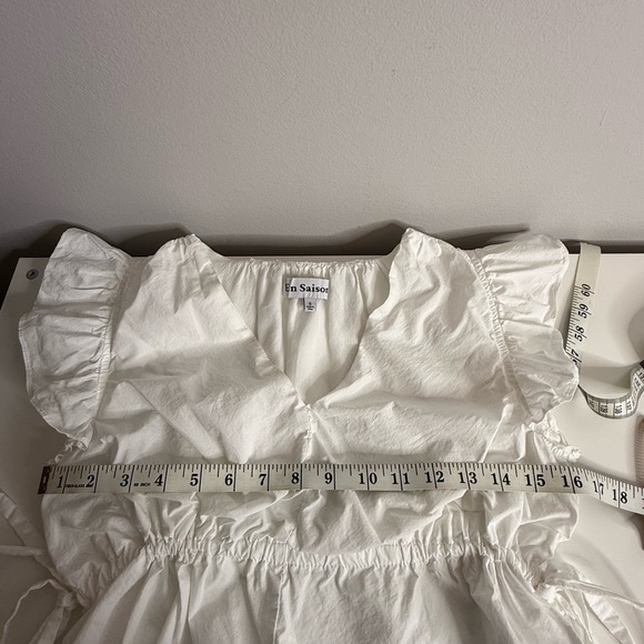 En Saison - Anthropologie - Juliet Top and Skirt Set in white Oyster - S/M - Picture 13 of 16